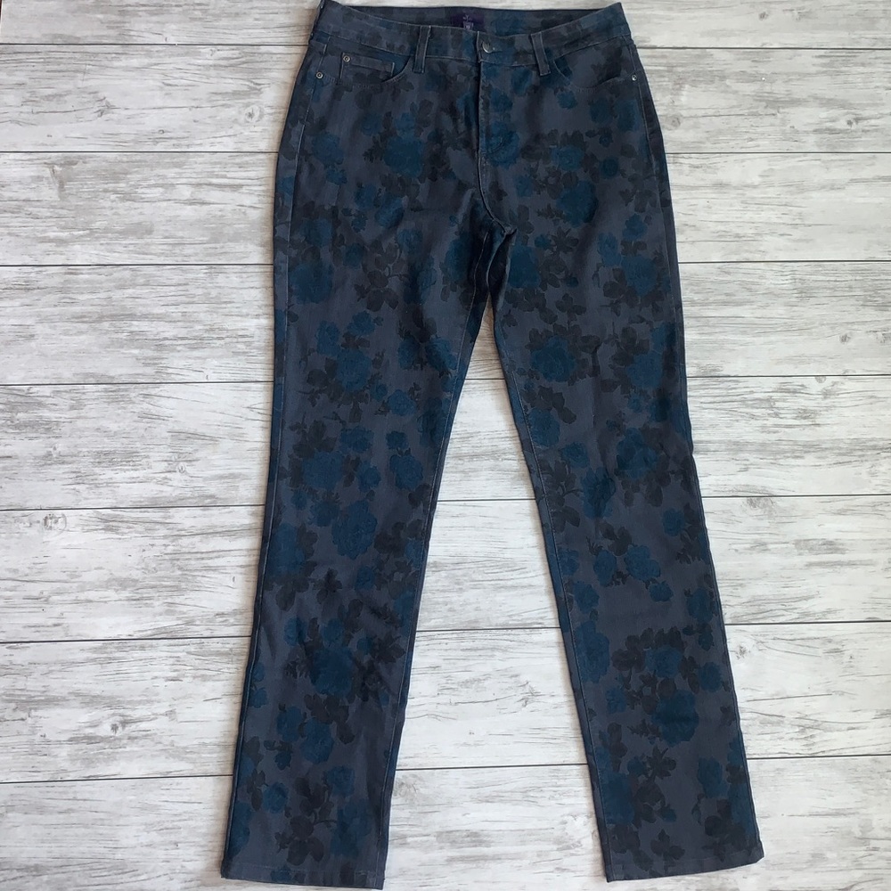 NYDJ Floral Print Jeans Size 12